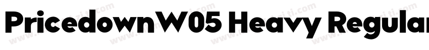 PricedownW05 Heavy Regular字体转换